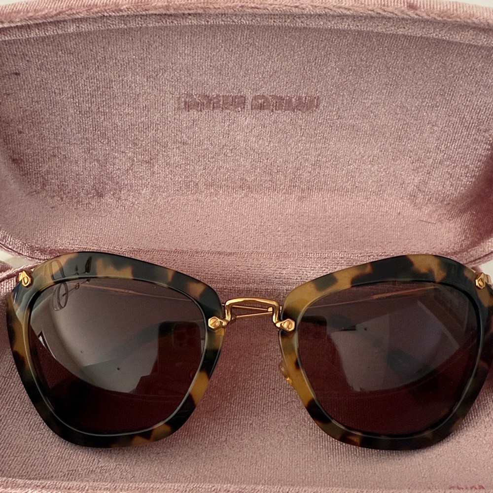 Miu Miu Tortoise Cat Eye Sunglasses